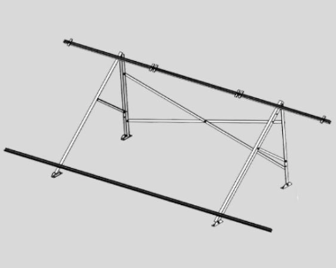MONTAJ SETİ, DÜZ ÇATI, 2510 3'LÜ, STATİK BOYALI, PABUÇLU, 40 DERECE