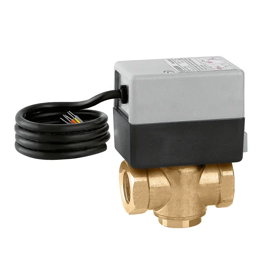 Caleffi 1" üç yollu motorlu zon kontrol vanası